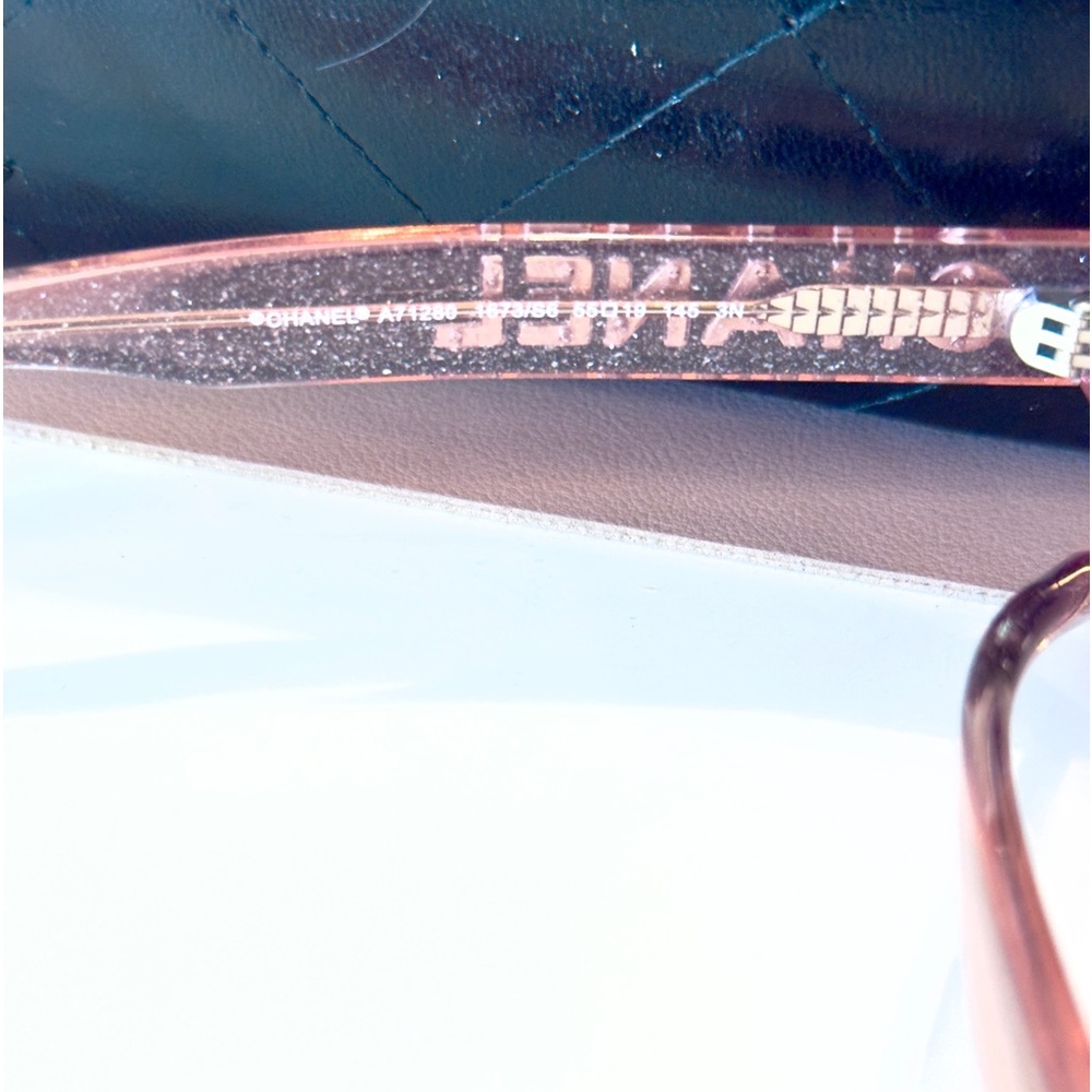 Pink Chanel Sunglasses w COA - Picture 6 of 9